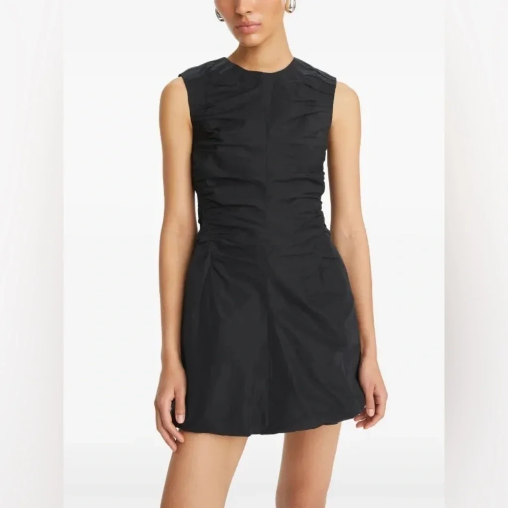 Tory Burch Ruched Silk Cotton Dress